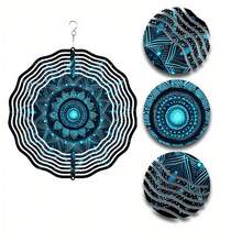 1pc Metal Mandala Flower Themed Wind Spinner, Outdoor Wind Chime, Patio Decor, Memorial Wind Chime, Birthday Holiday Gift, Front Yard Decor, Garden Path Decor, Summer Party Decor, Backyard Decor (Pendant Not Included), Random Style - A - View 9