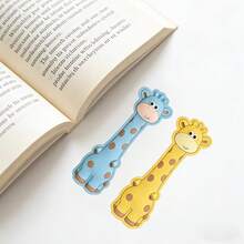 1 chiếc bookmark hình hươu cao cổ bằng acrylic, bookmark hoạt hình dễ thương, thích hợp làm quà tặng cho người yêu sách hoặc để sưu tầm. - Nhiều kiểu dáng - Xem 1