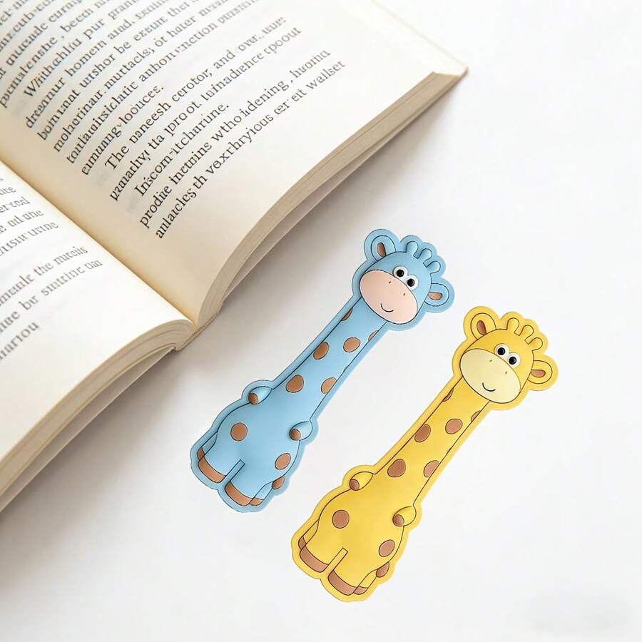 1 chiếc bookmark hình hươu cao cổ bằng acrylic, bookmark hoạt hình dễ thương, thích hợp làm quà tặng cho người yêu sách hoặc để sưu tầm. - Nhiều kiểu dáng - Xem 1