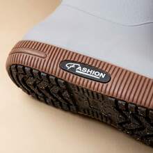 Botas de Lluvia de PVC para Mujer Botines Impermeables Casuales y Elegantes Calzado de Agua Antideslizante y Cómodo de Caña Corta Diseño Moderno con Suela Gruesa Resistente al Desgaste Botas para Lluvia Versátiles y Flexibles de Estilo Urbano Calzado Suave de Exterior Zapatos Impermeables Ligeros Moda - Azul - Ver 4