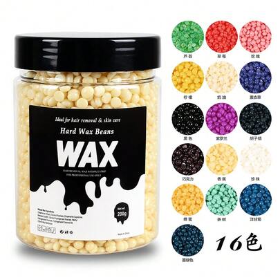 Sáp tẩy lông dạng hạt rắn 200g/chai, sáp tẩy lông vật lý ức chế sự phát triển của lông, thích hợp cho toàn thân, vùng bikini, mặt và chân, phù hợp với mọi loại da, dùng tại nhà cho cả nam và nữ (Đóng gói ngẫu nhiên)