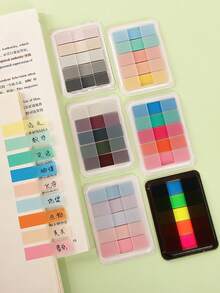 200pcs/Pack Gradient Arrow Shaped Index Tabs, Transparent Design, Suitable For Writing With Ballpoint Pen, For Student Notes, Highlighting And Categorizing Sticky Notes School Supplies - Multi Colors - View 10
