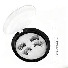 Magnetic False Eyelashes, No Glue Needed, Natural Long & Thick Lashes, Fresh & Easy To Wear, Boxed - Black - View 7