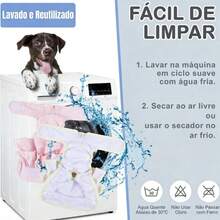 Fralda Para Pet Roupa Íntima Higiênica Reutilizável Calça Fisiológica Impermeável Lavável Fêmea Macho LR-0340/LR-0341 - PP (XS) - Visão 6