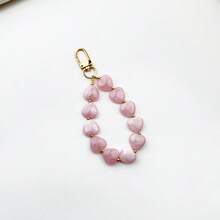 1 chiếc móc khóa hình trái tim đính hạt nhuộm màu tie-dye, thích hợp để trang trí nhiều loại chìa khóa và chìa khóa xe, món quà nhỏ dành cho gia đình và bạn bè. - A - Xem 10