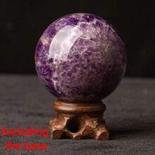 Natural Amethyst Crystal Ball Energy Healing Exquisite Healing Stone Crafts Feng Shui Ornaments Gift - Multicolor - View 5
