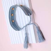 1pc Rivet Heart Bohemian Bracelet - Baby Blue - View 5