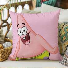 SpongeBob SquarePants 1/4 Fundas de almohada cuadradas con diseño de Bob Esponja - Decoración moderna para automóviles, con cremallera, material 100% poliéster, fundas de cojín decorativas para todo el año - Adecuadas para sala de estar, dormitorio, oficina - Regalo perfecto para entusiastas de los automóviles (Funda de almohada, Cojín) - B - Ver 15