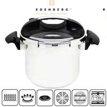 Pentola a pressione in acciaio inossidabile 18/8 per induzione, 24 cm, 10 L - Visualizzare 7