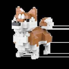 Mini juguete de bloques de construcción de perro salchicha para adultos y niños: diseño detallado y realista, juego de construcción divertido y educativo - Caniche - Ver 4
