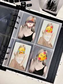 10pcs A5 6-Hole 4/2/1 Pocket Double-Sided Refillable Photo Card Album Pages, Transparent PP Sleeves, Clear Pockets For Transaction Cards, Photo Storage Album Suitable For Planner Lovers, Card Collectors, Students, Office, Classroom, Studio, Back To School - A5 - View 3