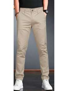 Men's Premium Slim Fit Twill Pants With Elastane - 4 - 查看 2
