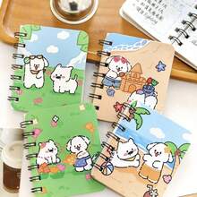 Bộ 4 cuốn sổ tay rời hình chú chó hoạt hình (mẫu ngẫu nhiên), sổ tay trống khổ A7, quà tặng văn phòng phẩm cho học sinh, quà nhỏ, sổ tay hình mèo con, đồ dùng học tập, quà tặng tựu trường. - Nhiều màu - Xem 5