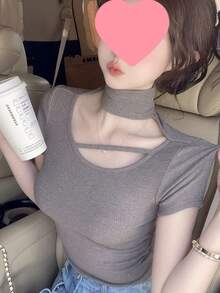 Women Tops - Grey - View 1