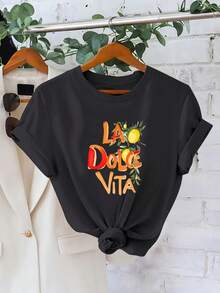 Women T-Shirts - Black - View 5