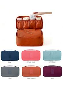 Portable Bra Underwear Bag Colorful Durable Travel & Home Clothes Organizer Suitcase Space Saver Container Bags School Supplies Back To School - Multicolor - View 6