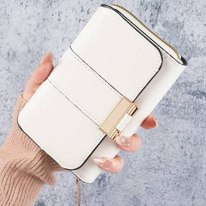 Korean-Style Multifunctional Women's Clutch Wallet, Short Style, Niche Fashion, Multi-Card Slot 70% Off Wallet