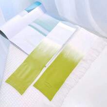 Ice Sleeves Sunscreen UV Protection Gradual Change Color Ice Silk Sleeves Men's And Women's Same Arm Sleeves Ice Sleeves Women's Sunscreen Sleeves - trắng xanh - Xem 4