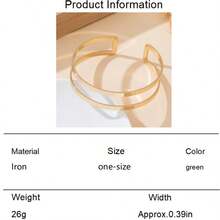 Elegant Hollow 3D Four-Leaf Flower Anklet, Adjustable Size, Suitable For Party Gift - Gold - View 7