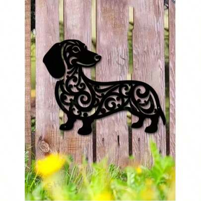 2D Acrylic Printed Dachshund Decor | Waterproof, Suitable For Yard/Indoor Hanging Decoration