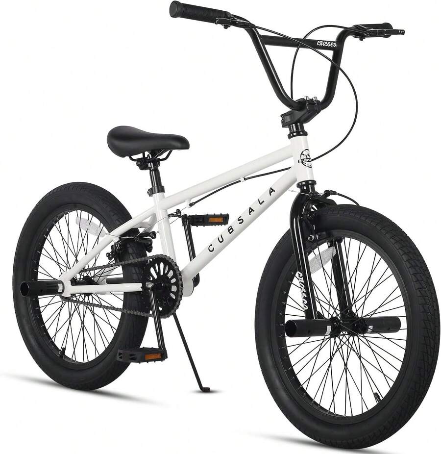 Bicicleta BMX Freestyle, Bicicleta para Niños de 18-20 Pulgadas para Niños de 5 a 13 Años y Ciclistas Principiantes, Múltiples Colores - Negro - Ver 1