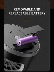 1pc USB Rechargeable Silent Mosquito Repellent | UV Wavelength Mosquito Repellent With Turbo Cyclone Powerful Suction, Physical Dry Electronic Insect Repellent, 2-In-1 Lighting And Insect Killer, Built-In Large Capacity Battery, Portable Insect Catcher Suitable For Indoor Outdoor, Camping, RV, Bathroom, Kitchen And Home Use - Mosquito Lamp - View 7
