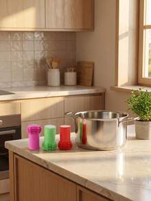 High Density Fiber Pot Bottom Cleaning Brush, Scratch-Free Stain And Rust Remover, Revives Old Pots And Pans - A - View 10