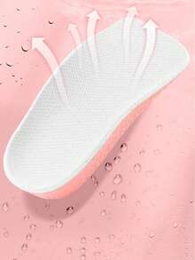 1 Pair Unisex Invisible 3/4 Height Increase Insoles, Comfortable Thick Breathable Half Pad, Suitable For Short People, Fit For Low-Top & Mid-Top Shoes - White Flour Base - View 5
