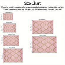 Pink Moroccan-Style Carpet, Washable, Suitable For Summer And Autumn Use, Can Be Used In The Living Room, Bedroom, Dining Room, Bathroom, Office, And For Room Decoration, Etc - 1PC - View 7