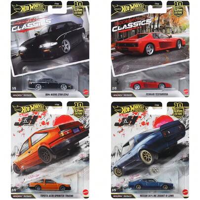 Mattel Hot Wheel 风火轮 1:64 比例玩具车，适合玩耍或展示，合金车模，JKF00。逼真收藏玩具车，送给男孩的绝佳礼物。