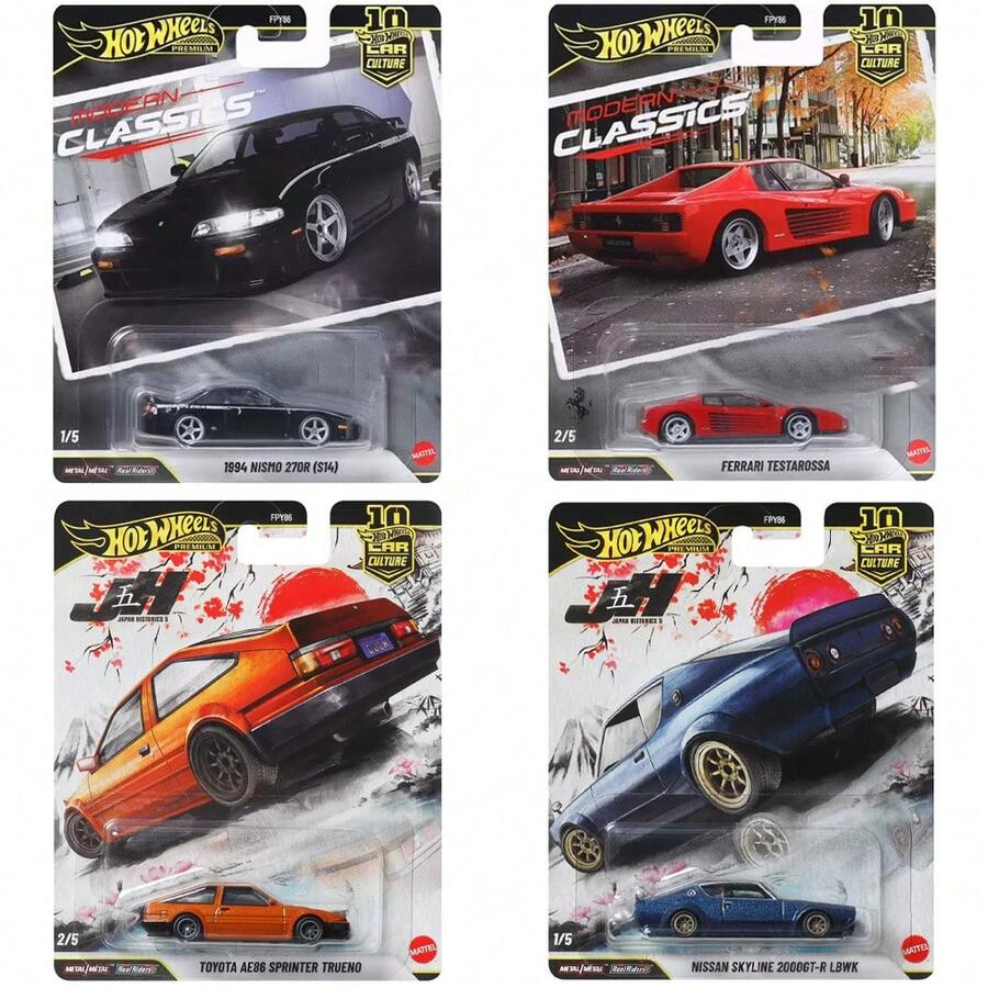 Mattel Hot Wheel 风火轮 1:64 比例玩具车，适合玩耍或展示，合金车模，JKF00。逼真收藏玩具车，送给男孩的绝佳礼物。 - 彩色 - 查看 1