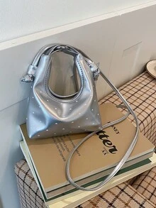 1个心形印花迷你手提包，可爱两用，可手提也可斜挎，轻便单肩包，时尚配饰，适合女孩/青少年，适合约会、聚会、工作、购物、日常使用。 - 彩色 - 查看 15