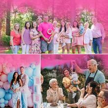 2-Pack Gender Reveal Pink Or Blue Gender Extinguisher Gender Reveal Powder Boy Or Girl Gender Reveal Ideas Color Powder Suitable For Events, Parties, Birthdays, Father's Day - BLUE+PINK - 查看 7