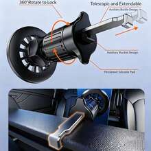 360° Rotatable Magnetic Car Phone Holder, Air Vent Mount Universal Phone Holder With Strong Magnet, One-Handed Operation Suitable For All Phones - Black Air Vent Version - View 3