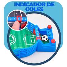 Mini Juego de Futbolín de Mesa: Diversión Creativa para Adultos y Niños - Verde - Ver 5