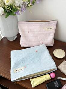 MEYOU FAIRY AGG, Small And Fresh Sized Makeup Bag For Women, Inner Bag, Portable Travel Wash Bag, Hand-Held Bag, Versatile Skincare Storage Bag, Women's Sanitary Napkin Storage Bag, Gift For Mom To Girlfriend, Student Pencil Case - Multicolor - View 3
