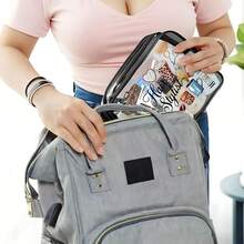 PVC材质发饰及洗漱包，拉链密封PVC旅行收纳袋 - 轻便防晒女士/女孩化妆洗漱包，便携式化妆包，易于擦拭清洁，智能收纳袋 | 时尚美观 | 防晒材质，旅行必备，度假/夏季 - 彩色 - 查看 6