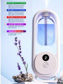 D8 高端香氛擴香機，自動 USB 加濕器，芳香噴霧器，可充電式電氣空氣淨化器，附彩色氛圍燈。5 種工作模式，兼容 6 種香氛精油，適用於臥室、客廳、書桌、大空間、寵物區、酒店和汽車（薰衣草、茉莉、梔子花、檀香、佛手柑、花香、節日禮物） - 多香型 - 查看 5