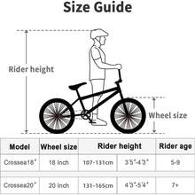 Bicicleta BMX Freestyle, Bicicleta para Niños de 18-20 Pulgadas para Niños de 5 a 13 Años y Ciclistas Principiantes, Múltiples Colores - Negro - Ver 5