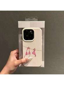 1pc TPU Material Cute Striped Bikini Pattern Phone Case Compatible With Apple/ Phones - 1pc - 查看 2