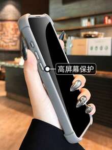 1 chiếc ốp lưng điện thoại silicon mềm trong mờ cao cấp, có nam châm, tương thích với Apple 17 Pro Max, 16, 15, 14, 13, 12, 11 Pro Max Plus - Xám - Xem 9