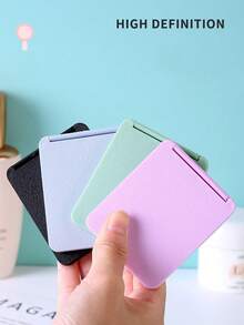 1pc Solid Color Folding Makeup Mirror, Japanese Simple Portable Flip Dual-Sided Handheld Vanity Mirror For Cosmetic, Suitable For Travel, Bedroom, Home Use,Makeup,Cheap,Room Decor,Vanity,Travel,Bedroom,Makeup Accessories,Mirror,Vanity Mirror,Mini Mirror,Compact Mirror,Mirror Small,Hand Mirror,Cheap,Stocking Stuffers,Makeup,Makeup Tools,Cheap Stuff,Gifts,Gifts For Women,Christmas Gifts,Giveaways,Travel,Cheap Stuff,Travel Essential - 粉色 - 查看 11