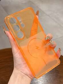 适用于三星 Galaxy S26 Ultra S25 S24 Plus S25FE 的透明 TPU 超薄软壳，防震磁吸透明保护套 - 黑色 - 查看 9