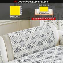 1 tấm bọc ghế sofa bằng vải nhung Chenille và lông chồn, chống trượt, thân thiện với thú cưng. - màu đen - Xem 14