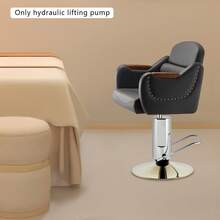 YL700 Salon Chair Hydraulic Pump, 4.53in Diagonal Hole Base Heavy Duty Lift Cylinder, M6 Thread Adjustable Chair Hydraulic Replacement Part 200KG Load For Barber Beauty Salon Bar Stool - Silver - View 10