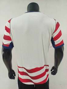2025 USA National Team Special Edition Wavy Stripe Soccer Jersey, Unisex Football Shirt For Couple Matching, Vintage Streetwear Sports Top, Perfect Gift, Gym Athletic Clothes T3FS - 預設 - 查看 2