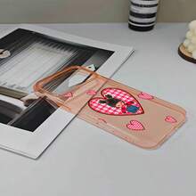 スマホケースインスタ風 ワンポイント ユニセックス スマホケース 大人可愛い  インスタ映え 17pro/17/11/12/13/14/15/15Pro/15PluS/15Pro Max/16/16Pro/16PluS/16Pro Max/MIN/X/XR 対応 フルカバー PC 防汚れ 耐落下  超薄軽量 - 透橙 - チェックする 1