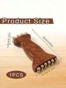 Ergonomic Handheld Facial And Neck Deep Tissue Massager, Suitable For Jawline, Face And Muscle, For Home And Office Use, Skincare Massage Roller, For Gua Sha And Tension Relief - Multicolor - View 5