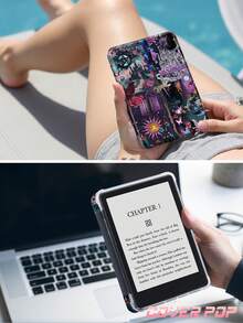 Ốp bảo vệ máy tính bảng họa tiết lâu đài Gothic ban đêm, tương thích với iPad Air 8 2026 (11/13 inch), iPad Pro 11 inch (9.7/10.2/10.5/10.9/12.9 inch), thế hệ thứ 10, Galaxy Tab S6 Lite 10.4 inch, Kindle Paperwhite thế hệ thứ 12 (2024), Kindle (thế hệ thứ 11) (2022). Chất liệu mềm mại, chống sốc, chân đế thông minh/tự động bật/tắt màn hình, món quà Giáng sinh tuyệt vời. - Nhiều màu - Xem 9