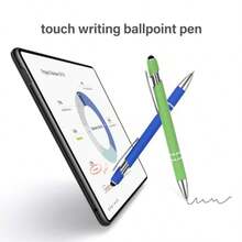 Ballpoint Pens With Stylus Tip Soft Touch Click Stylus Pen 2 In 1 Retractable Metal Stylus Pens Black Ink For Birthday Anniversaries Graduation Home And Office 4 Colors 12 Count - 多色1 - 查看 4